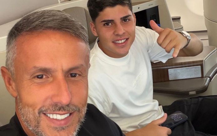 Baptistella e Bruno Martins, seu empresário (Foto: Reprodução/Redes sociais)