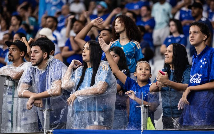 Torcida do Cruzeiro em jogo no Mineirão (Foto: Gustavo Aleixo/Cruzeiro)