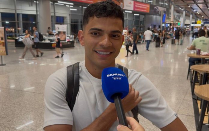 Bruno Rodrigues, novo reforço do Cruzeiro (Foto: Samuel Venâncio/Samuca TV)