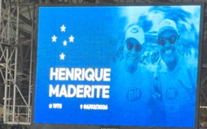 Homenagem do Cruzeiro ao influenciador Henrique Maderite
