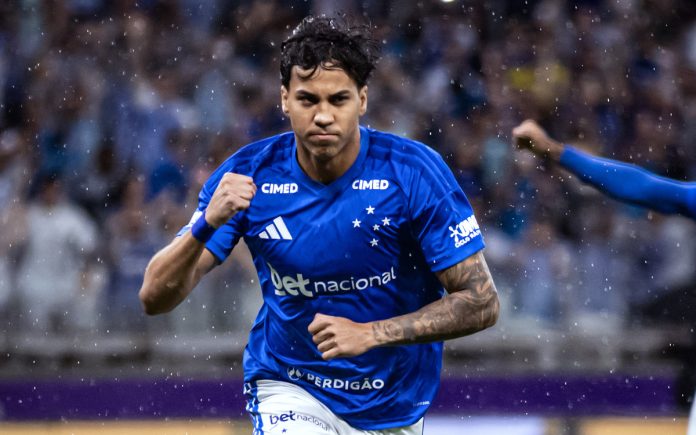 Kaio Jorge comemora gol pelo Cruzeiro (Foto: Gustavo Aleixo/Cruzeiro)