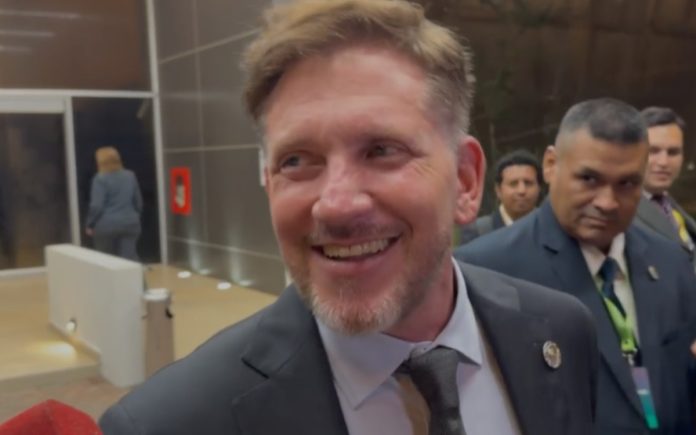 Alejandro Domínguez, presidente da Conmebol (Foto: Samuel Venâncio/Samuca TV)