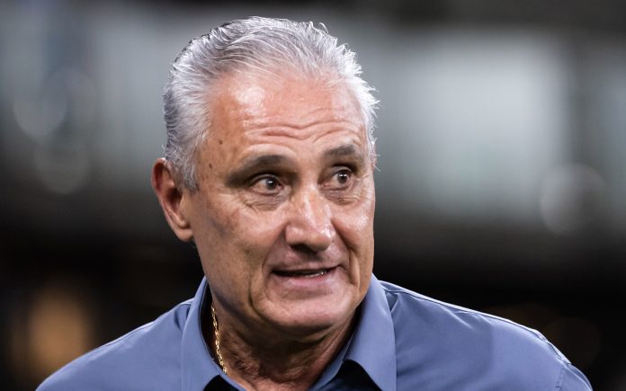 Tite em jogo do Cruzeiro contra o Vasco no Mineirão