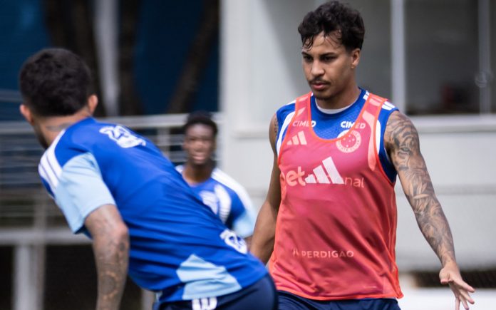 Kaio Jorge, atacante do Cruzeiro, em treino na Toca ll (Foto: Gustavo Aleixo/Cruzeiro)