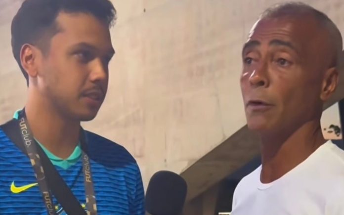 Romário participou de entrevista com o influenciador Henrique Salina (Foto: Reprodução/Instagram)