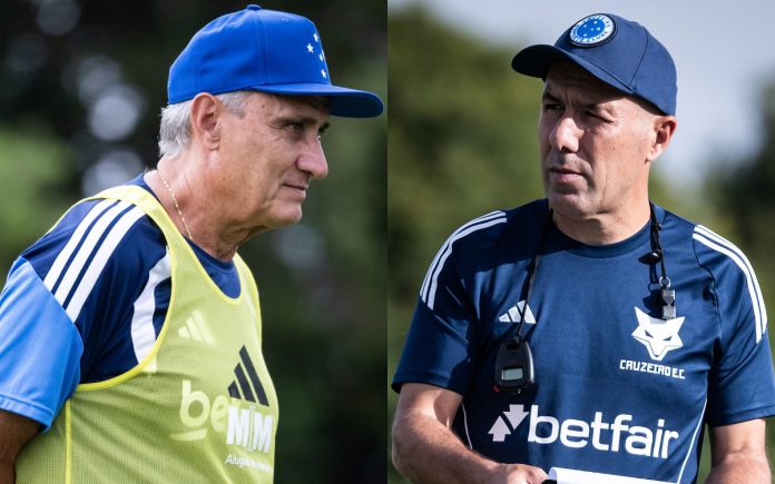 titexjardimcruzeiroflamengo Tite tem aproveitamento superior ao de Jardim nos 15 primeiros jogos pelo Cruzeiro