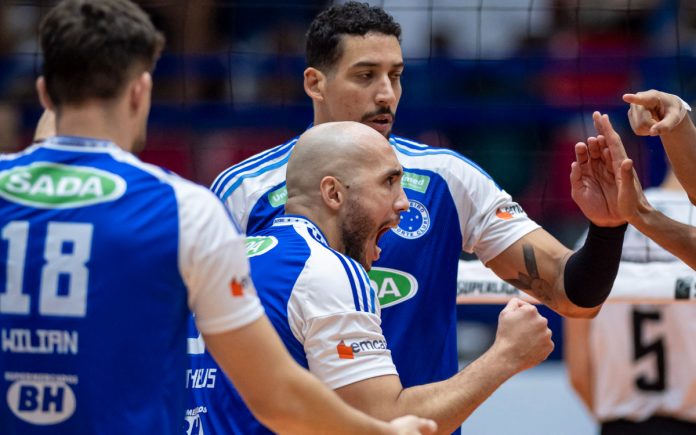 Sada Cruzeiro garantiu 1º lugar na tabela da Superliga (Foto: Agência i7/Sada Cruzeiro)