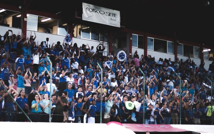 Torcida do Cruzeiro na Arena do Jacaré (Foto: Gustavo Martins/Cruzeiro)