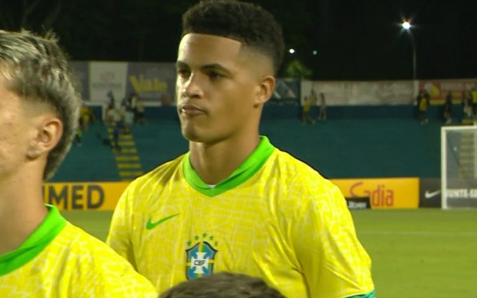 Kauã Prates, lateral-esquerdo do Cruzeiro (Foto: Reprodução/Sportv)