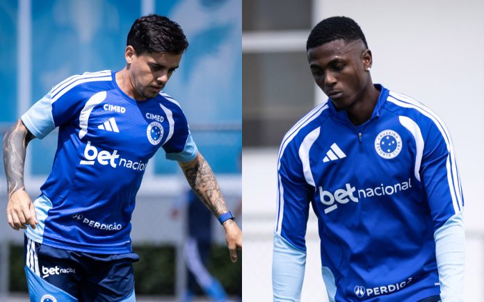 Fagner e Néiser, jogadores do Cruzeiro (Foto: Gustavo Aleixo/Cruzeiro)