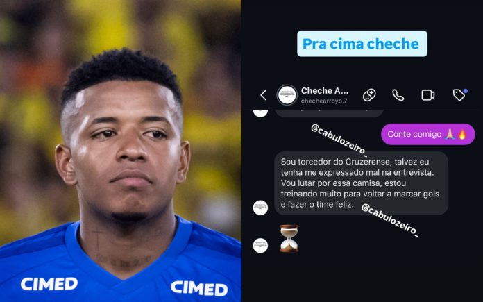 Keny Arroyo, atacante do Cruzeiro