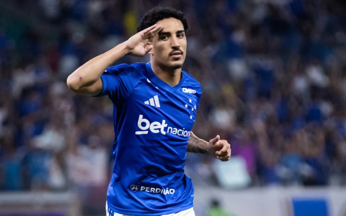 Christian comemora gol contra o Grêmio, no Mineirão
