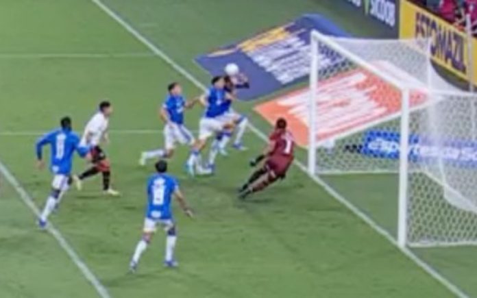 Gol anulado de Kauã Moraes (Foto: Divulgação/CBF)