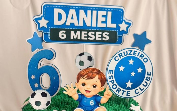 Bolo de Daniel, filho de Wellington Paulista (Foto: Reprodução/Instagram)