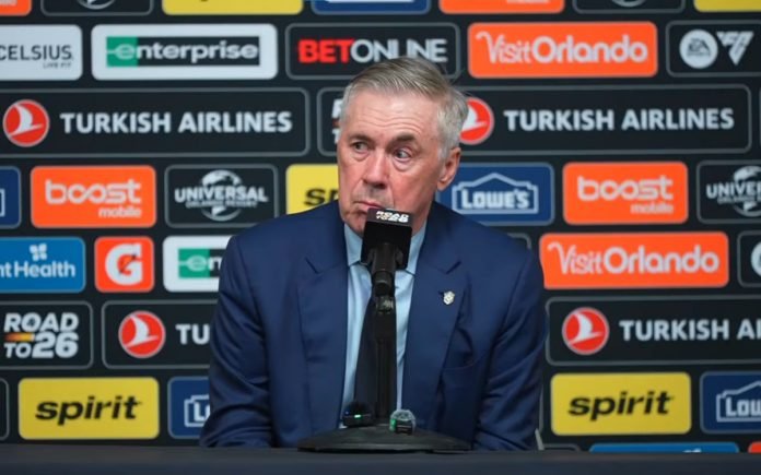 Ancelotti, técnico da Seleção Brasileira (Foto: Reprodução/CBF TV)