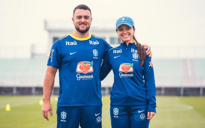 Paulo Almeida e Thayná Fidalgo estão com a Seleção Feminina Sub-20 nos EUA