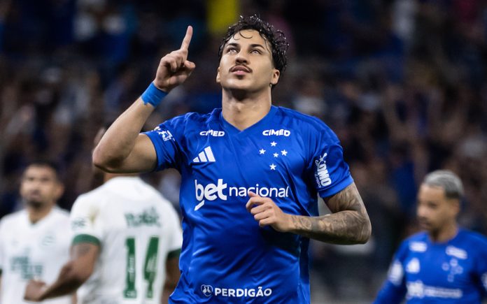 Kaio Jorge comemora gol pelo Cruzeiro (Foto: Gustavo Aleixo/Cruzeiro)