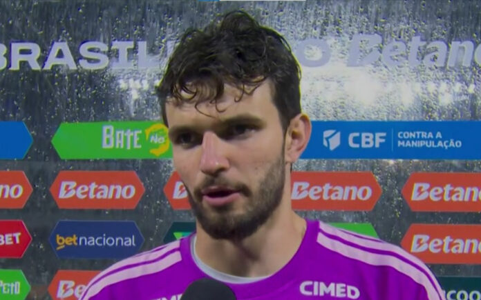 Otávio, goleiro do Cruzeiro (Foto: Reprodução/SporTV)