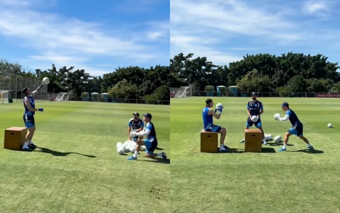 Cássio em treino na Toca da Raposa II