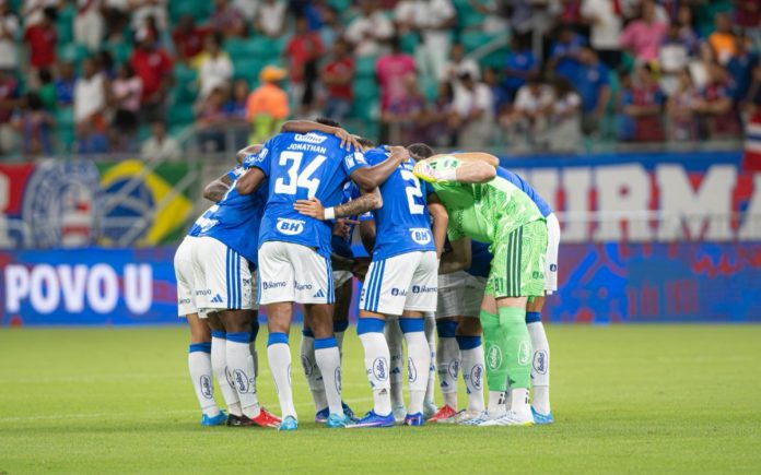 Cruzeiro na vitória sobre o Bahia pelo Brasileirão