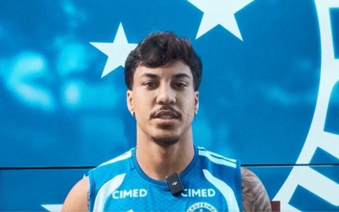 Kaio Jorge participou de campanha do Cruzeiro nas redes sociais (Foto: Reprodução/Cruzeiro)