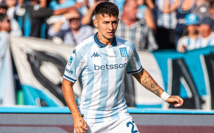 Gabriel Rojas, lateral-esquerdo do Racing, que está fechado com o Cruzeiro (Foto: Divulgação/Cruzeiro)