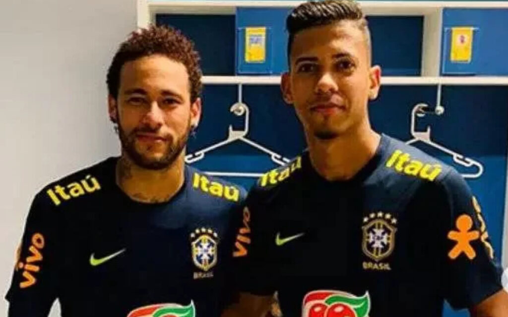 Neymar e Weverton (Foto: Reprodução/Instagram)