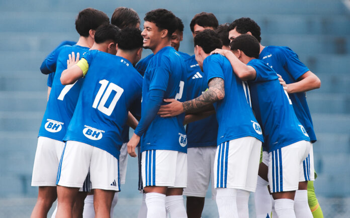 Crias do Cruzeiro venceram por 3 a 2 o Fortaleza (Foto: Gustavo Martins/Cruzeiro)