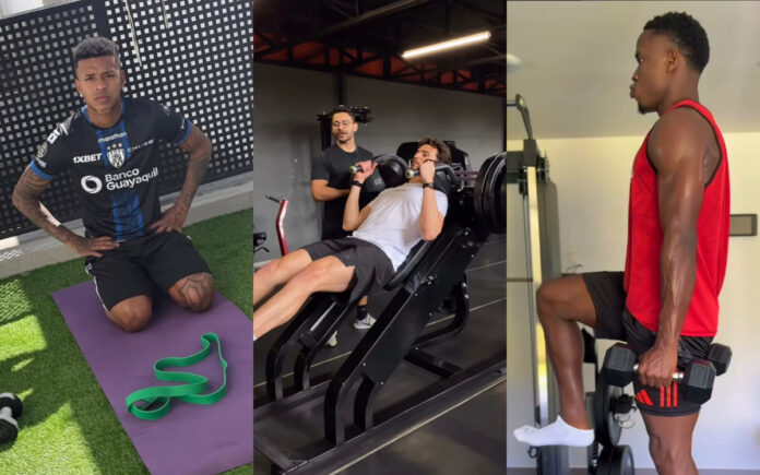 Jogadores do Cruzeiro têm feito trabalhos físicos durante as férias (Foto: Reprodução/Instagram)