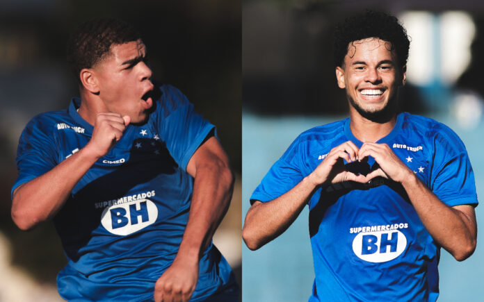 Thaylon Barbosa e Rhuan Gabriel, destaques das categorias de base do Cruzeiro (Fotos: Gustavo Martins/Cruzeiro)