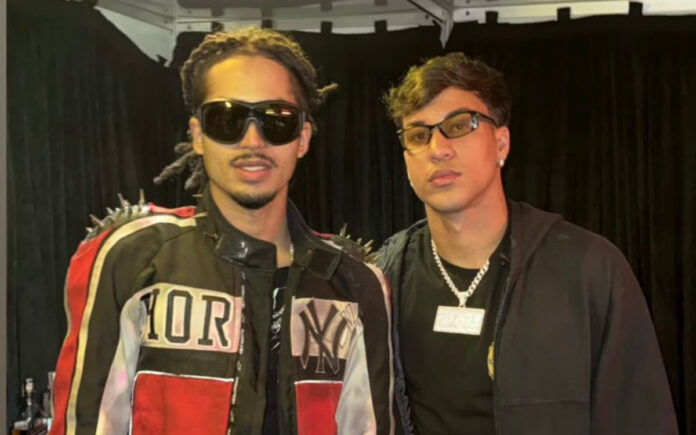 Matuê e Kaio Jorge em evento realizado em Belo Horizonte (Foto: Reprodução/Instagram)