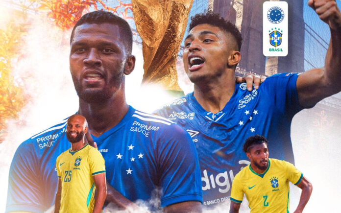 O Cruzeiro exaltou a presença de dois Crias da Toca na Seleção Brasileira