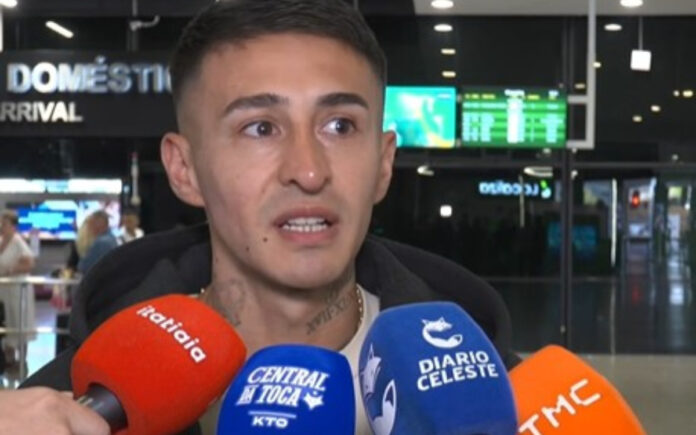 Rojas desembarcou em Confins nesta sexta (12)