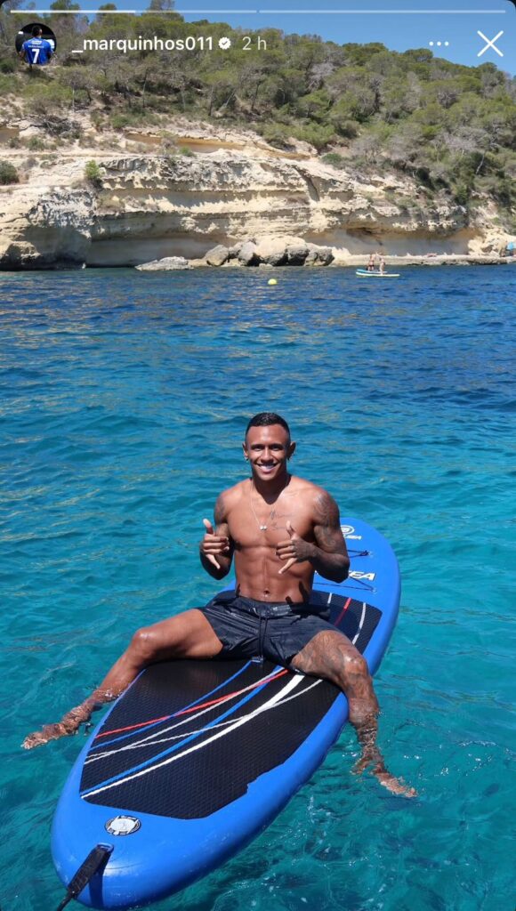 Marquinhos viajou para Mallorca, na Espanha (Foto: Reprodução/Instagram)
