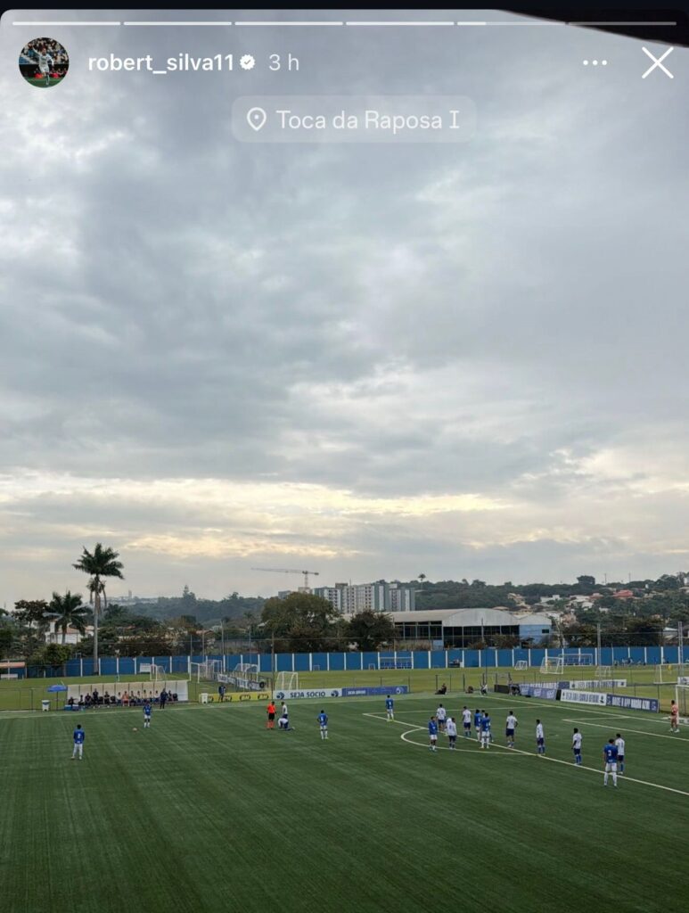 Robert postou uma foto do jogo dos crias da Toca no Instagram (Reprodução/Instagram)