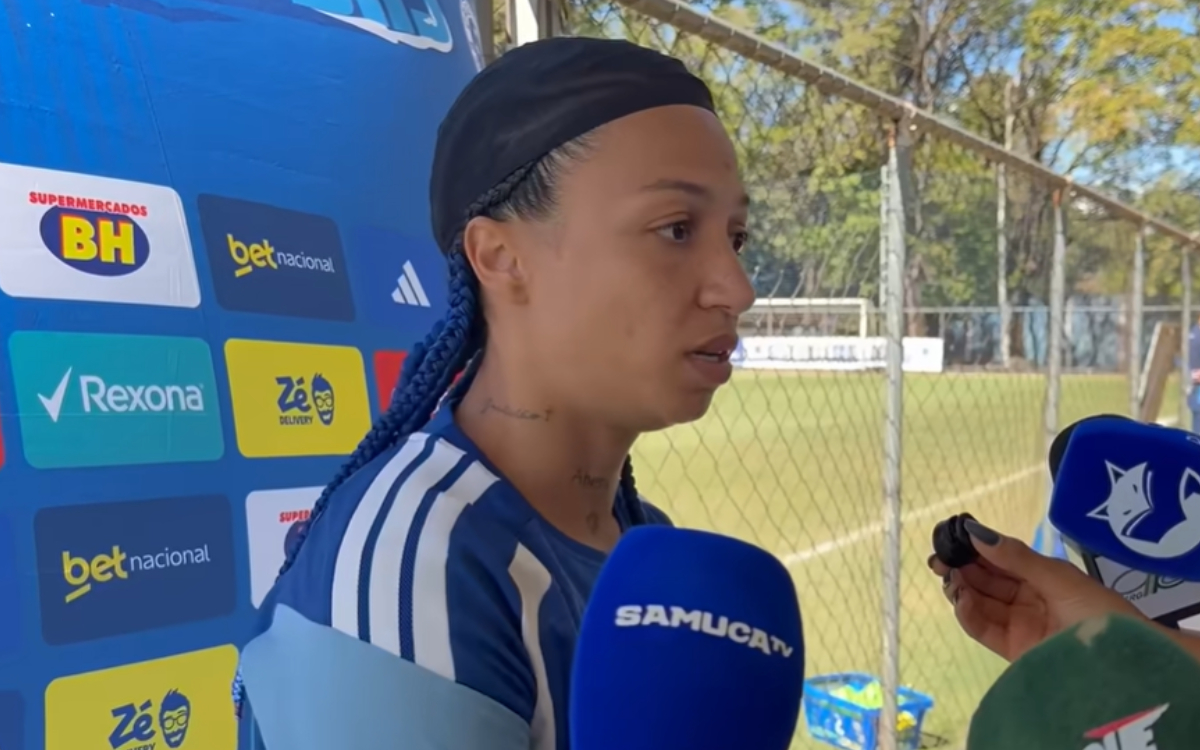 Byanca Brasil revela objetivo pessoal com a camisa do Cruzeiro: ‘Dar a vida’
