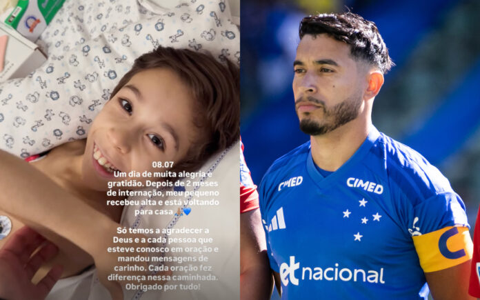 William, do Cruzeiro, relata alta do filho
