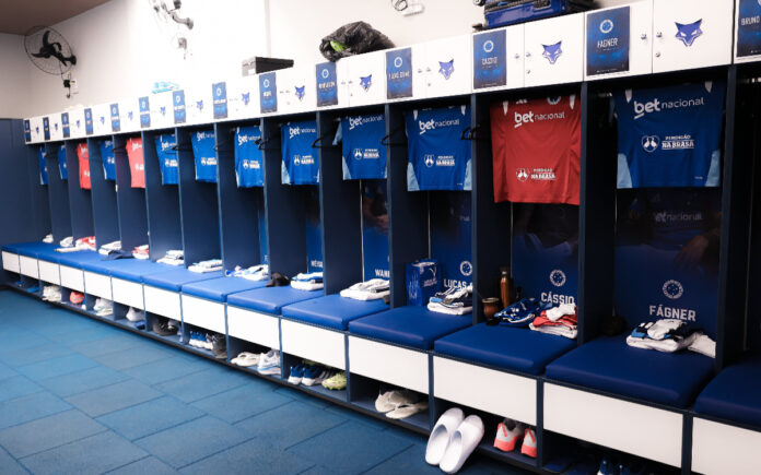 Detalhes do novo vestiário da Toca ll (Foto: Divulgação/Cruzeiro)