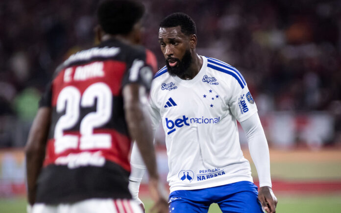 Gerson na derrota para o Flamengo, no Maracanã