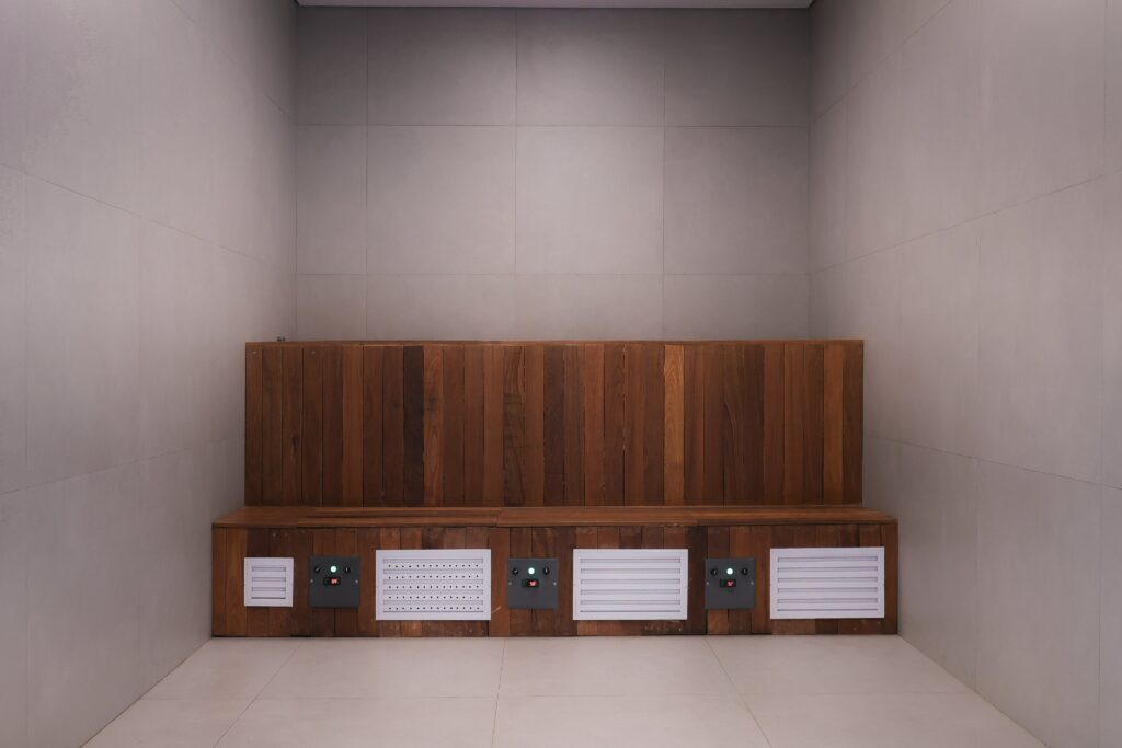 Nova sauna do vestiário da Toca ll (Foto: Divulgação/Cruzeiro)