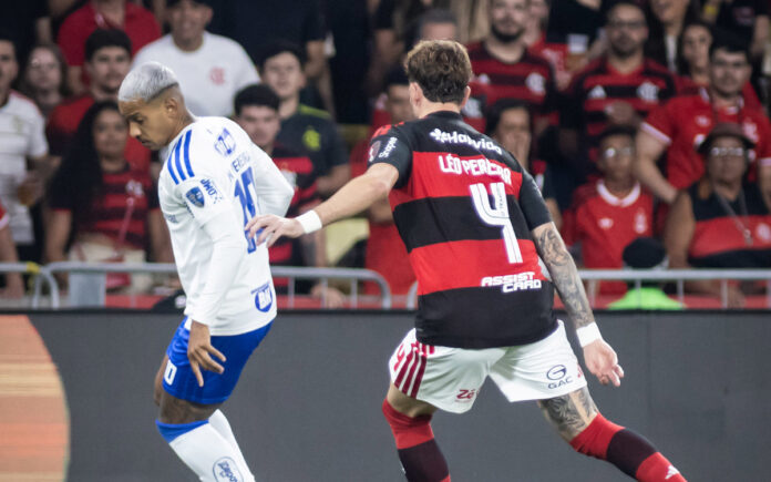 Matheus Pereira na derrota para o Flamengo, no Maracanã