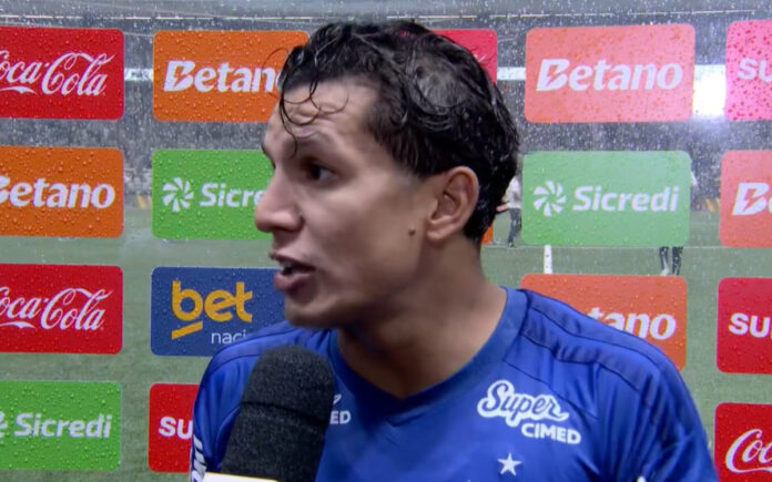 Lucas Romero, volante do Cruzeiro (Foto: Reprodução/Sportv)