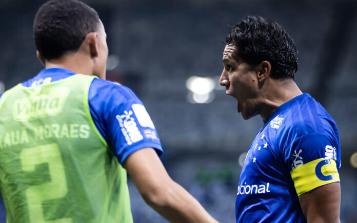 Lucas Romero comemora gol pelo Cruzeiro (Foto: Gustavo Aleixo/Cruzeiro)