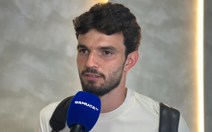 Otávio, goleiro do Cruzeiro, em entrevista à Samuca TV (Foto: Samuca TV)