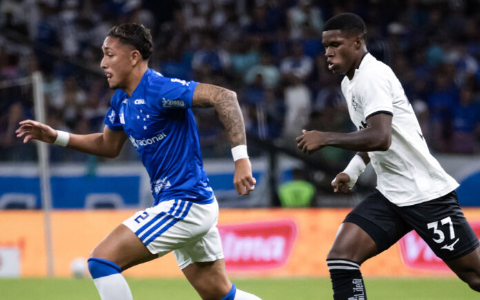 Kauã Moraes na derrota para o Botafogo, no Mineirão