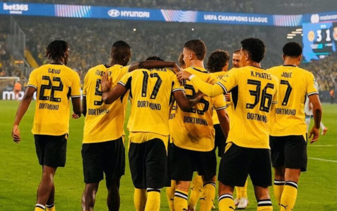 Kauã Prates estreou na Champions pelo Borussia Dortmund