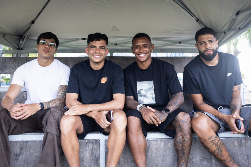 Kaio Jorge, Bruno Rodrigues, Marquinhos e João Marcelo (Foto: Gustavo Aleixo/Cruzeiro)