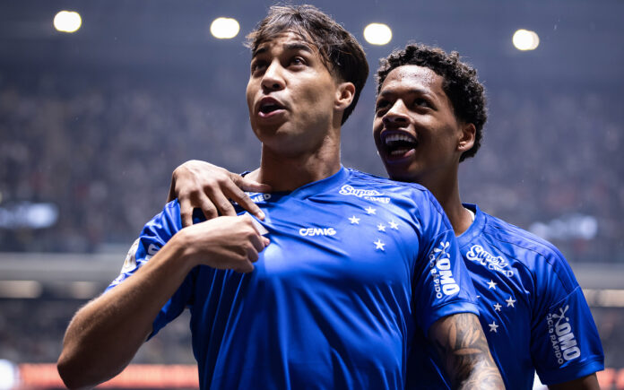 Kaio Jorge comemora gol na Arena (Foto: Gustavo Aleixo/Cruzeiro)