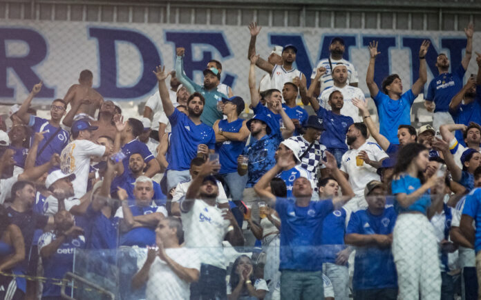 Torcida do Cruzeiro na Arena (Foto: Gustavo Aleixo/Cruzeiro)