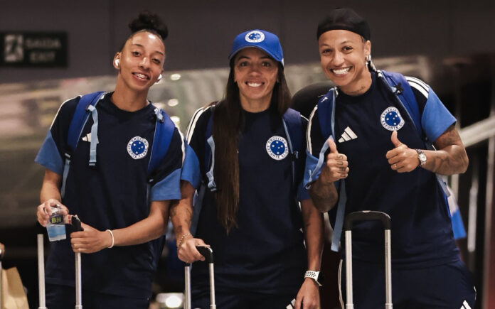 Cruzeiro já está em Quito para a disputa da Libertadores Feminina (Foto: Gustavo Martins/Cruzeiro)